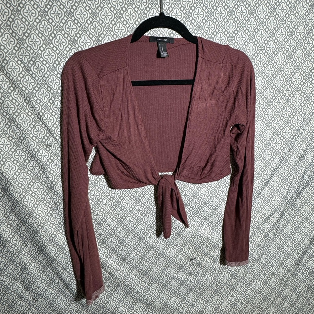 Forever 21 Tie Crop Top